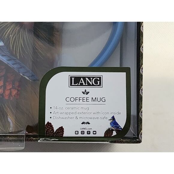 MUG/CUP-LANG-"December Blue Jay"-In Original Box-Colorful Print on Cup-14 oz - Picture 6 of 7